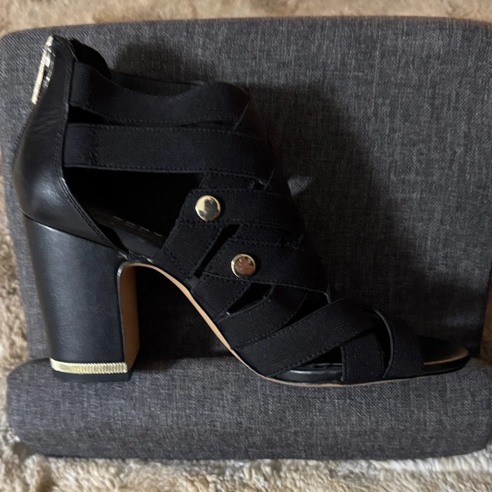DKNY Black Strappy Heels - Picture 4 of 5